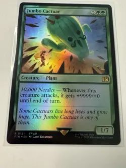 Jumbo Cactuar (FOIL) ✅ Final Fantasy ✅ Magic The Gathering (mtg) - Image 1