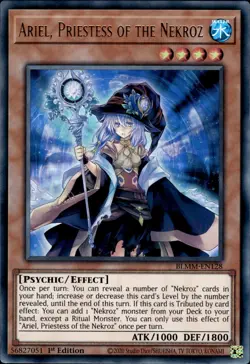 Ariel, Priestess Of The Nekroz - Ultra Rare 1st Edition BLMM-EN128 - NM - YuGiOh - Image 1