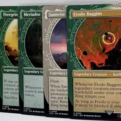 MTG Hobbits Lot (4x) Frodo Samwise Peregrin Meriadoc (Ring Showcase) MTG - LOTR - Image 1