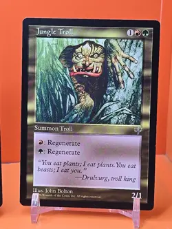 🟡🟡🟡 (4) 1996 MAGIC THE GATHERING JUNGLE TROLL MIRAGE UNPLAYED 🟡🟡🟡 - Image 5