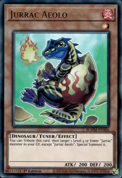 Jurrac Aeolo - Ultra Rare 1st Edition BLMM-EN106 - NM - YuGiOh - Image 1