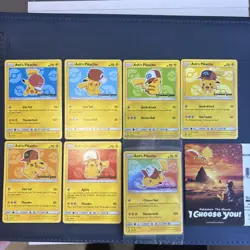 Ash’s Pikachu I Choose You Movie Promo - Set Of 7 SM108-114 Pokemon TCG - NM - Image 1