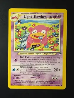 Pokemon TCG Light Slowbro Neo Destiny 51 Unlimited Uncommon Card - Image 1