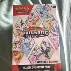 Pokemon Scarlet & Violet Prismatic Evolutions Booster Bundle Box 6 Booster Packs - Image 1