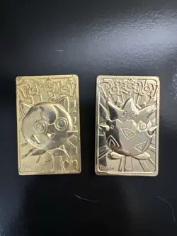 Pokemon 1999 23-karat Gold-Plated Burger King Togepi And Jigglypuff Limited Ed. - Image 1