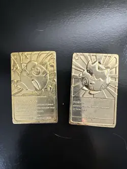 Pokemon 1999 23-karat Gold-Plated Burger King Togepi And Jigglypuff Limited Ed. - Image 2