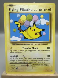 Pokemon TCG Flying Pikachu 110/108 Secret Rare Evolutions - Image 1