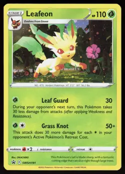 Leafeon SWSH191 Holo Promo Sword & Shield Promo Pokemon Near Mint - Image 1