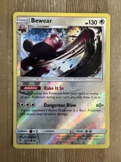 Bewear - 113/145 - Uncommon - Reverse Holo NM, English Pokemon Sun & Moon Guardi - Image 1