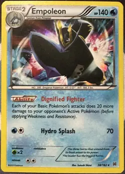 Pokemon TCG - EMPOLEON - BREAKthrough 38/162 Rare Holo - VLP - Image 1