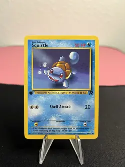 1st Edition Squirtle 68/82 Pokemon Team Rocket - Vintage NM-/LP+ - Image 1