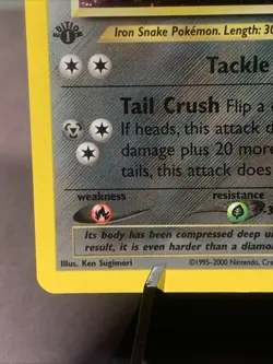 Pokemon TCG 1st Edition Steelix 15/111 Neo Genesis Holo Rare WOTC VTG 2000 - Image 5