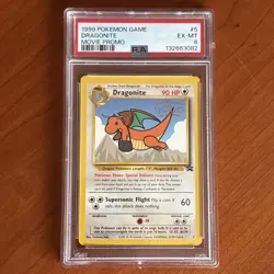 Dragonite Movie Promo #5 PSA 6 EX MT Pokemon 1999 Vintage - Image 1