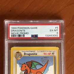 Dragonite Movie Promo #5 PSA 6 EX MT Pokemon 1999 Vintage - Image 2