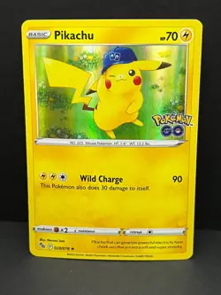 Pikachu 028/078 Holo Rare Pokemon GO Pokemon Holo Near Mint - Image 1
