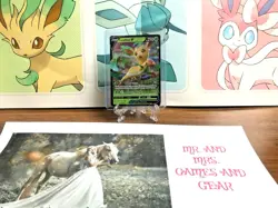 Pokemon Ultra Rare Holo Foil Full Art Leafeon V SWSH194 Promo Black star - Image 1