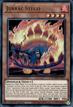 Jurrac Stego - Ultra Rare 1st Edition BLMM-EN017 - NM - YuGiOh - Image 1