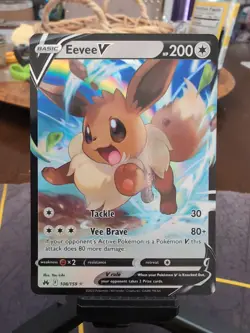 Pokemon Eevee V Ultra Rare Crown Zenith 108/159 NM - Image 1