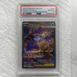 2025 POKEMON MEGA EVOLUTION SPECIAL ILLUSTRATION RARE #181 MEGA LATIAS EX PSA 10 - Image 2