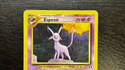 POKEMON TCG. - NEO DISCOVERY UNLIMITED ESPEON 20/75 RARE NON HOLO LP MP - Image 2