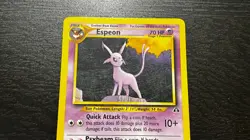 POKEMON TCG. - NEO DISCOVERY UNLIMITED ESPEON 20/75 RARE NON HOLO LP MP - Image 4