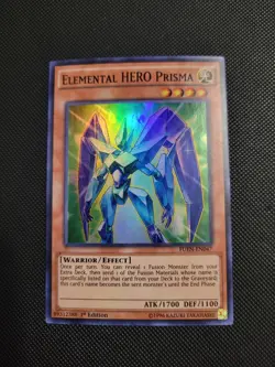 Elemental HERO Prisma FUEN-EN047 1st Edition Super Rare - LP - Yugioh - Image 1