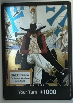 One Piece TCG Hawk-Eye Mihawk DON!! Card FOIL | OP13 | Ramp / Finisher Support - Image 3
