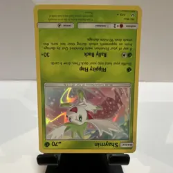 Pokemon Shaymin 7/73 Shining Legends Rare Holo Basic 70HP TCG Card - Image 2