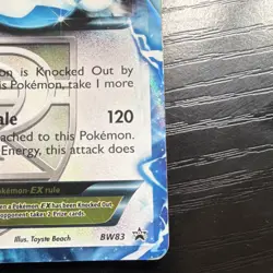 Pokemon Lugia EX Black & White BW83 Promo Team Plasma Holo 180 HP Basic Card - Image 4