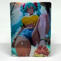 Hatsune Miku Goddess Anime Waifu ACG Foil Card - Image 1