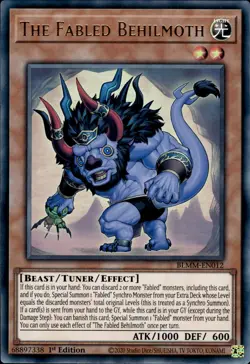 The Fabled Behilmoth - Ultra Rare 1st Edition BLMM-EN012 - NM - YuGiOh - Image 1