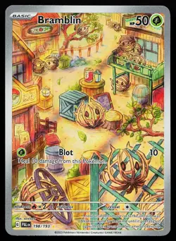 Bramblin 198/193 Holo Illustration Rare Paldea Evolved Pokemon Card - Image 1