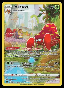 Parasect TG01/TG30 Ultra Rare Lost Origin Trainer Gallery Pokemon Card - Image 1