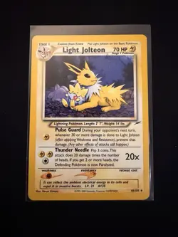 Light Jolteon Neo Destiny Pokemon TCG Card 48/105 70 HP Uncommon Stage 1 Regular - Image 1