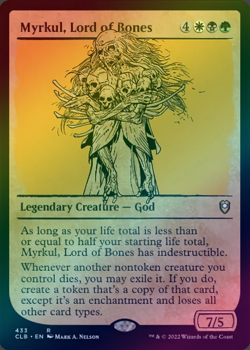 Myrkul, Lord of Bones - Showcase FOIL - NM MTG CLB Battle for Baldur's Gate 433 - Image 1