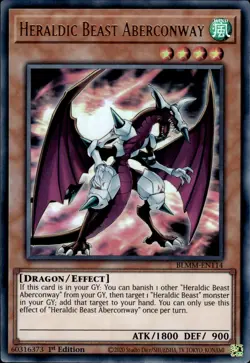 Heraldic Beast Aberconway - Ultra Rare 1st Edition BLMM-EN114 - NM - YuGiOh - Image 1