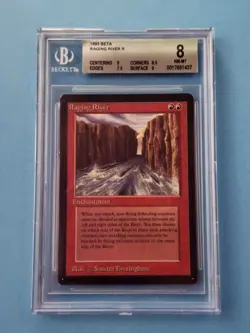 Beta Raging River Vintage MTG Graded BGS 8 NM / MINT! - Image 1