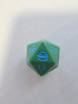 Leonardo Teenage Mutant Ninja Turtle D20 Die Spindown Mtg Prerelease Kit TMNT - Image 1