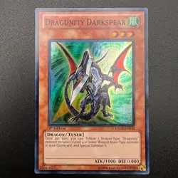 YuGiOh Dragunity Darkspear HA03-EN034 Super Rare 1st Edition LP - Image 1
