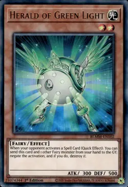 Herald Of Green Light - Ultra Rare 1st Edition BLMM-EN102 - NM - YuGiOh - Image 1