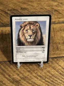 LIFE TCG Asiatic Lion 1st Edition Promo Rare Card #113 Very Limited Print Run - Image 1
