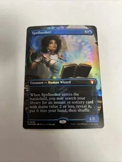 Spellseeker Borderless Foil Card #0635 MTG LP - Image 1