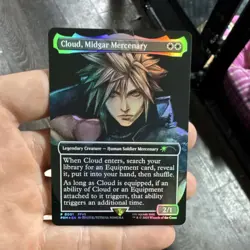 Wizards of the Coast Cloud, Midgar Mercenary Universes Beyond Promo Foil Card - Image 1