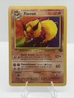 Flareon Jungle Set Non-Holo TCG Pokemon Card NM Vintage 1999 19/64 - Image 1