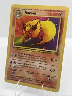 Flareon Jungle Set Non-Holo TCG Pokemon Card NM Vintage 1999 19/64 - Image 3