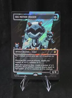 Big Mother Mouser 097 Borderless SURGE FOIL MTG TMNT Secret Rare - NM - Image 1