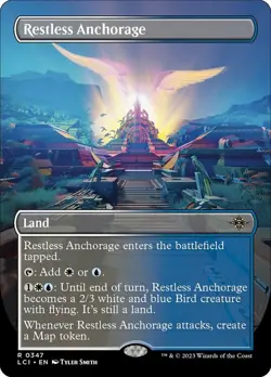 1 x Restless Anchorage - Borderless - The Lost Caverns of Ixalan - NM-Mint - MTG - Image 1
