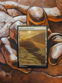 Magic the Gathering Sunscorched Desert Hand Painted Unique Custom MTG Alter - Image 1