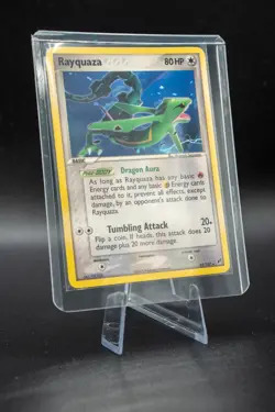 Rayquaza 22/107 EX Deoxys Pokemon Card NON HOLO RARE LP+ 2005 Light Play - Image 5