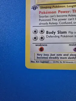 Snorlax 27/64 Jungle Regular 1st Edition Non-Holo Pokemon TCG - MP - Image 5